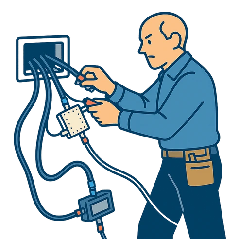 Cable TV Wiring Installation